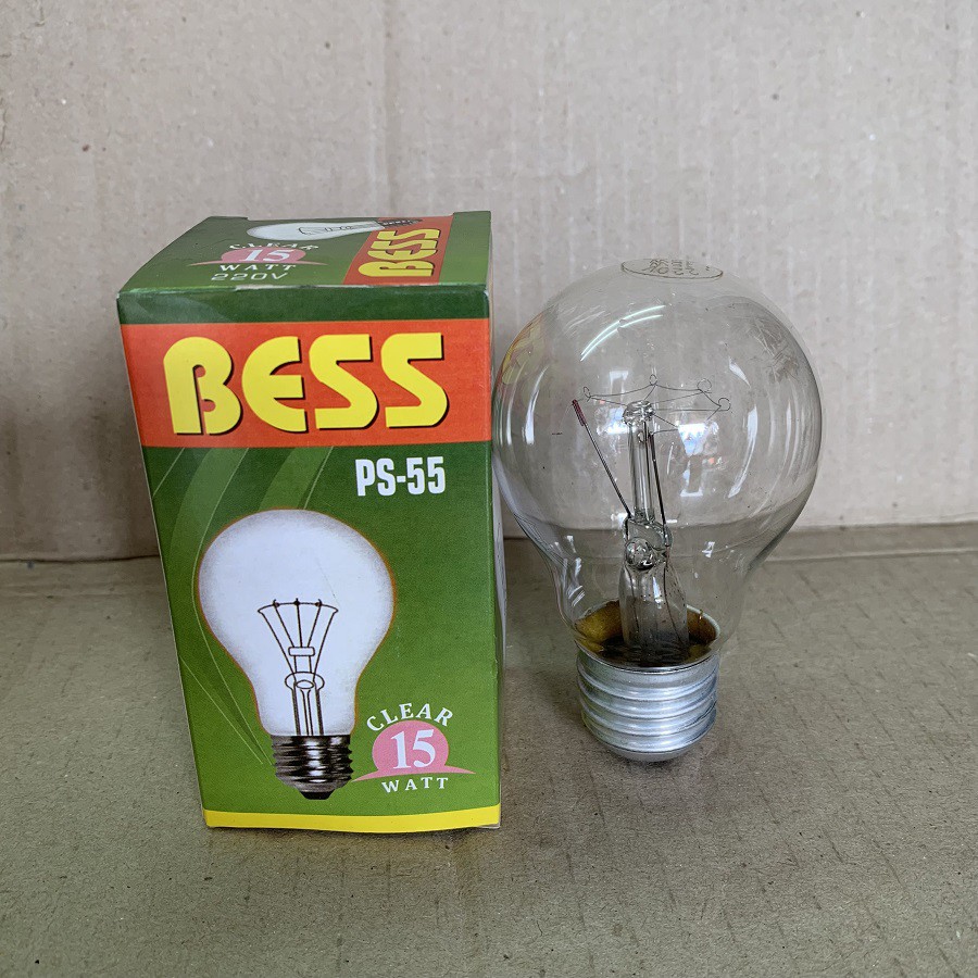 Lampu Pijar BESS 15 Watt 15W Lampu Bohlam Penghangat Penetas Telur Inkubator