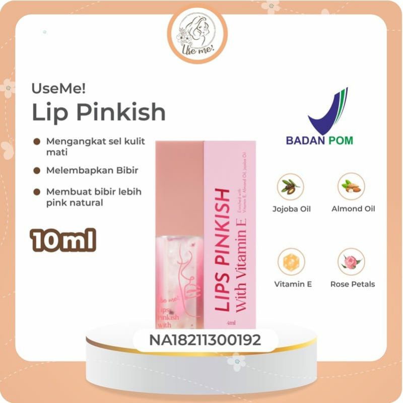 LIP PINKISH BY USEME READY STOK