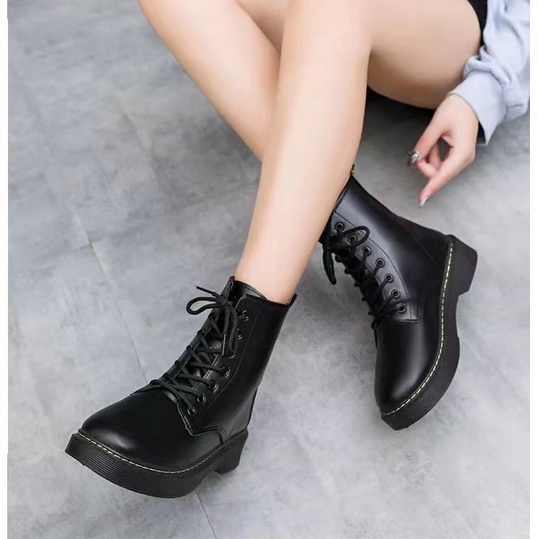 {FREE BOX} Sepatu Boots Unisex Wanita/Pria Casual Vintage - 666