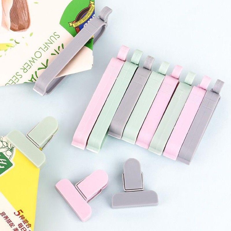 1 Set (12pc) Klip Penutup Plastik Makanan/ Penjepit Snack / Sealer