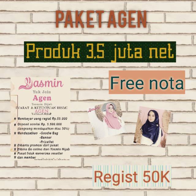 Paket Bisnis Keagenan Yasmin Hijab
