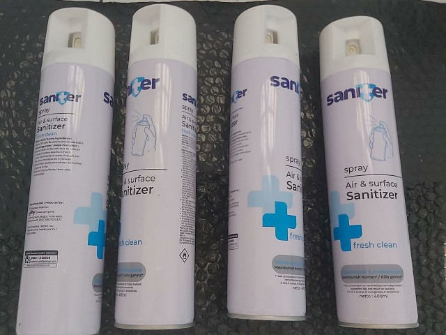 Saniter Spray Air And Surface Sanitizer Fresh Clean Disinfectant And Antibacterial