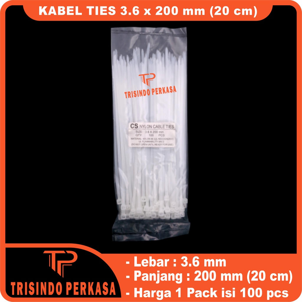 Kabel Ties Cable Tie 3.6 x 200mm (20cm)