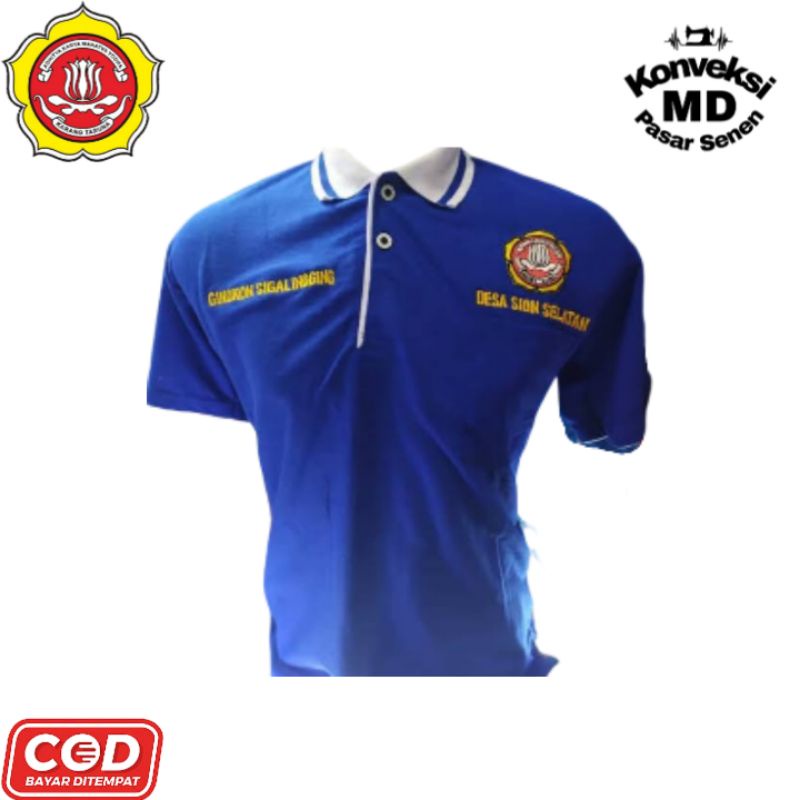 Kaos polo karang taruna full bordir baju polo karang taruna full bordir