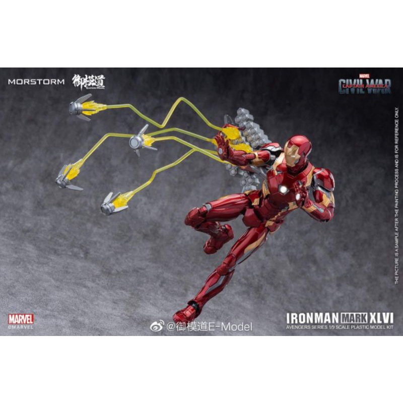 Morstorm Iron Man Mark 46 MK46 Marvel Avengers Eastern Model 1/9 Scale Ironman DELUXE