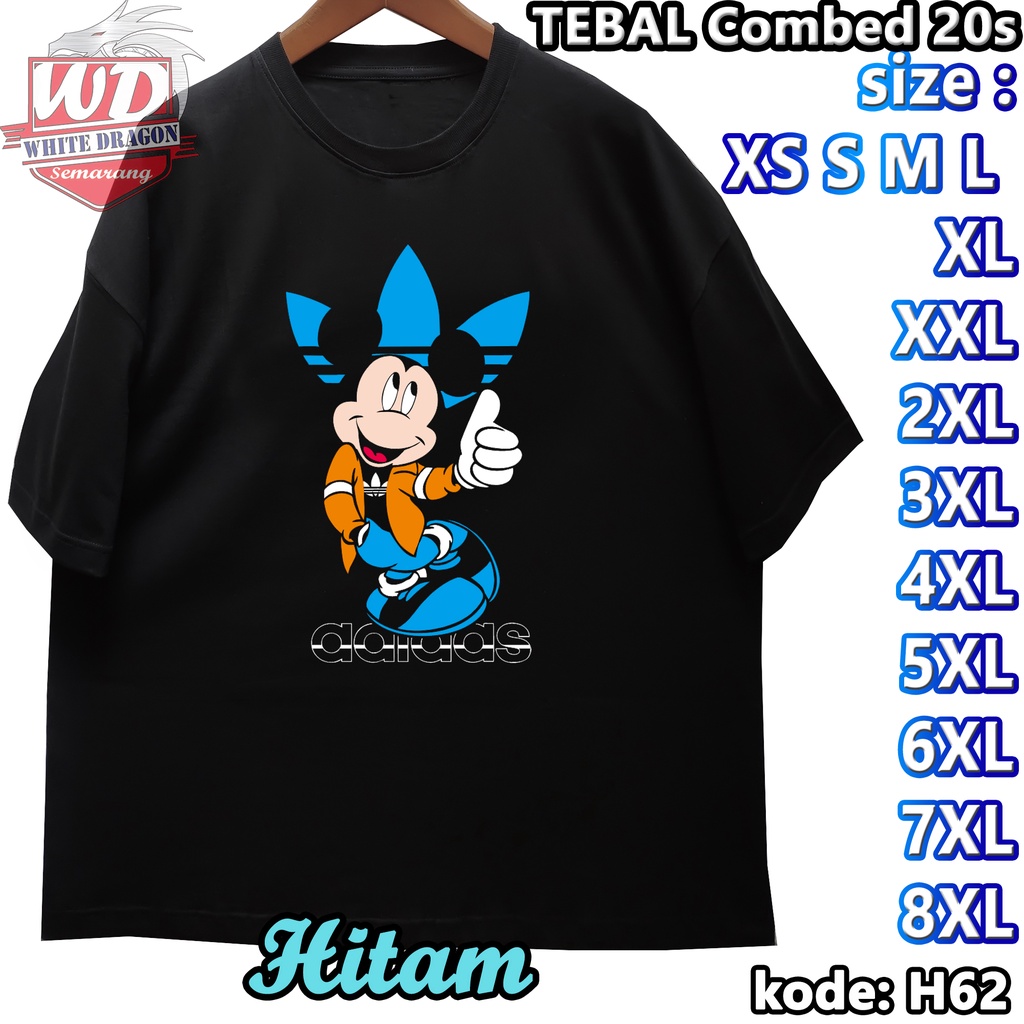 KAOS MICKEY MOUSE L XS S M L XL 2XL 3XL 4XL 5XL 6XL 7XL 8XL JUMBO BIG SIZE KODE H62