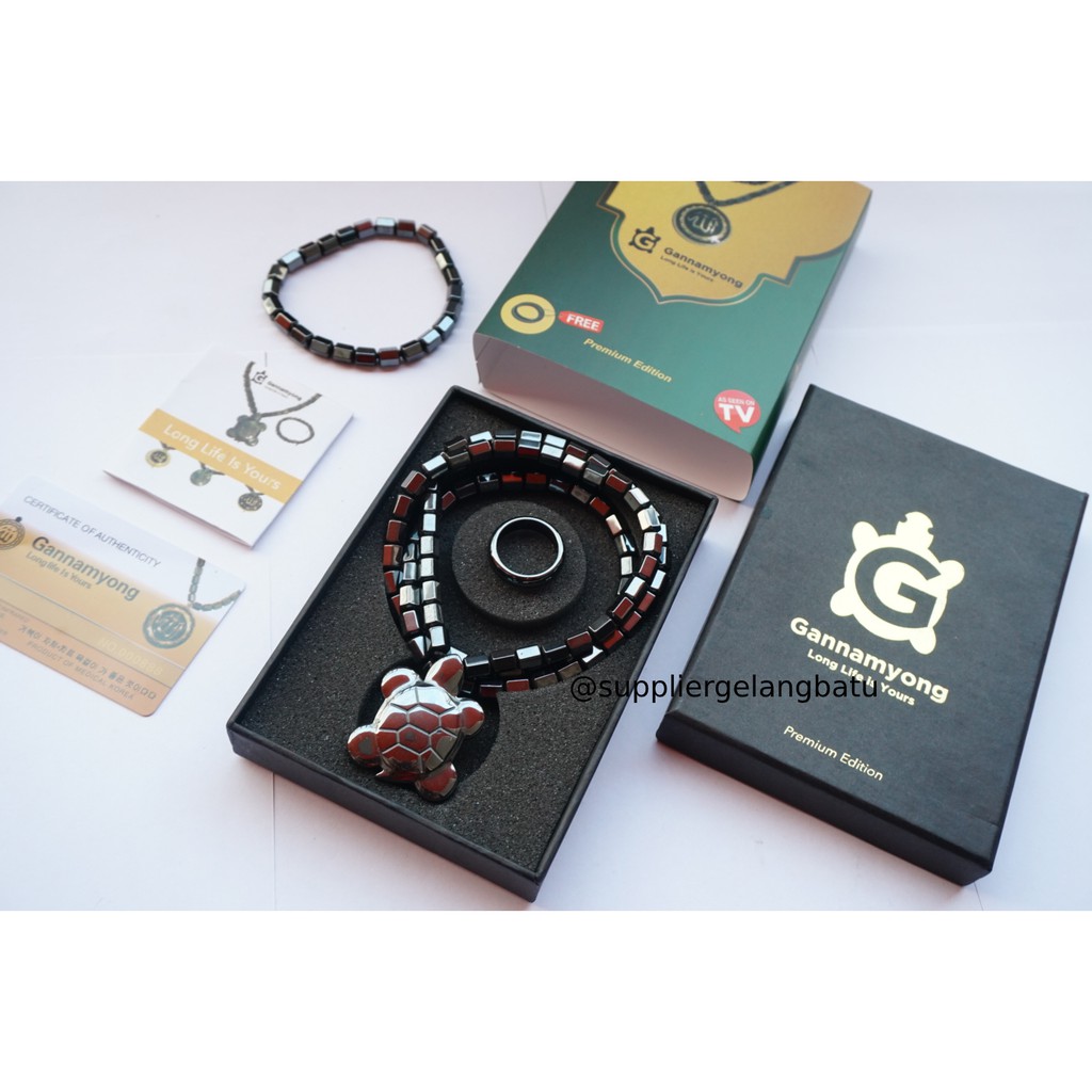 PAKET CINCIN KALUNG SEHAT KURA BESAR NEW MODEL GANNAMYONG BIOMAGNET magnetic terapi korea fashion