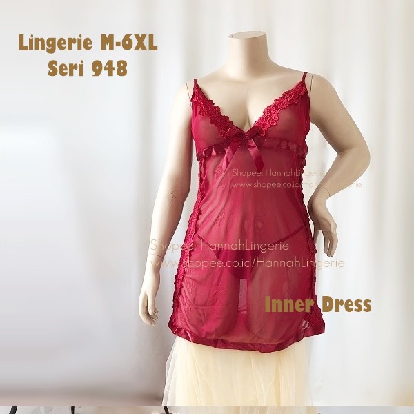 Lingerie JUMBO 3XL-6XL Original by Baju Tidur Seksi Cantik Hot Ukuran Besar BigSize Big Size 948 Set