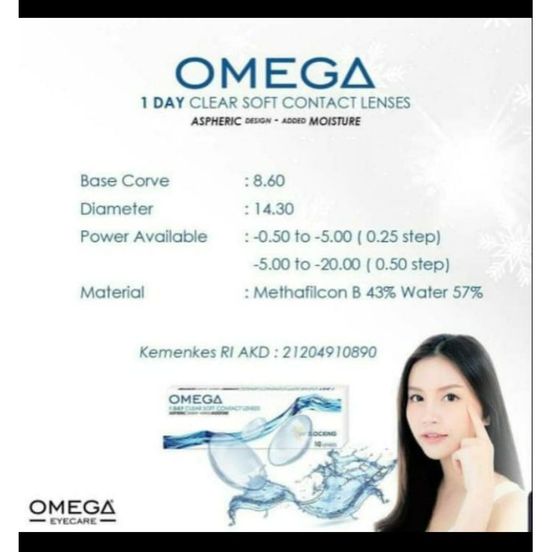 SOFTLENS OMEGA 1 DAY (,Isi 10pcs/5psg )