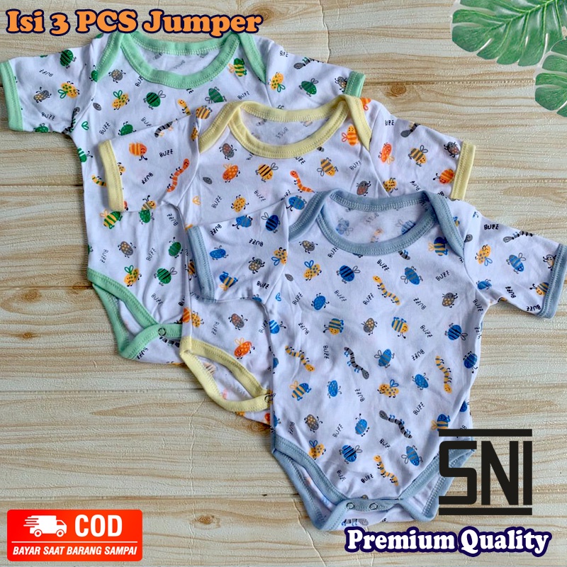 Kualitas Premium 3 PCS Jumper Bayi Baju Bayi baru Lahir Almeera Baby and Kids