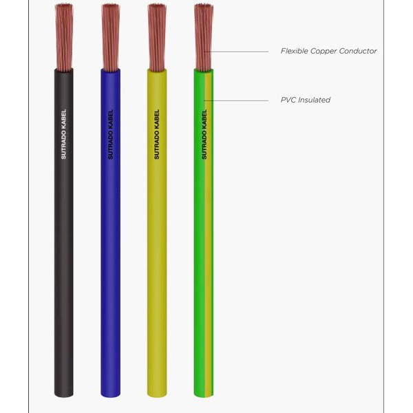 Kabel Listrik NYAF 1x0.75mm2 SUTRADO 100 Meter ( 0.75 mm 0.75mm 0.75mm2 1x0,75 1x0.75 mm2 0,75 M )