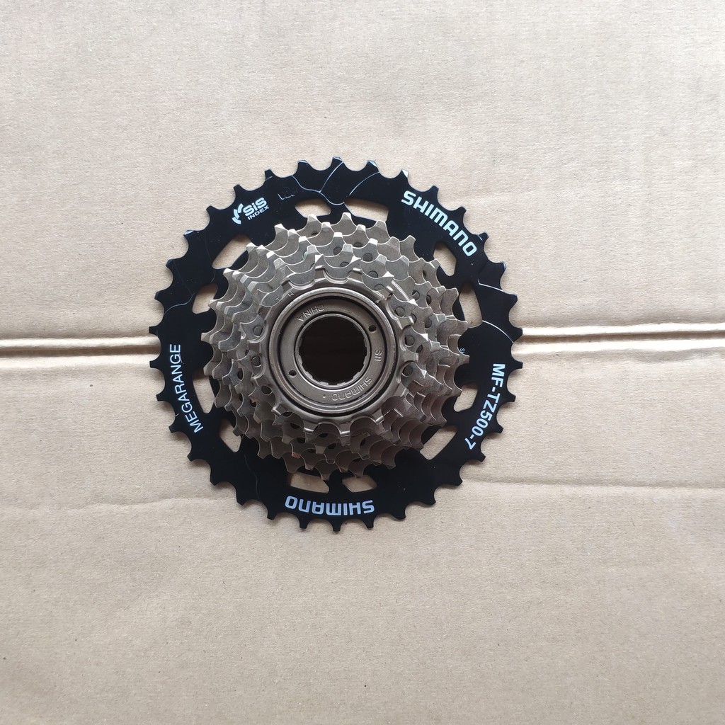 Freewheel Sprocket Shimano Megarange 7 Speed 14 - 34T Model Drat Ulir