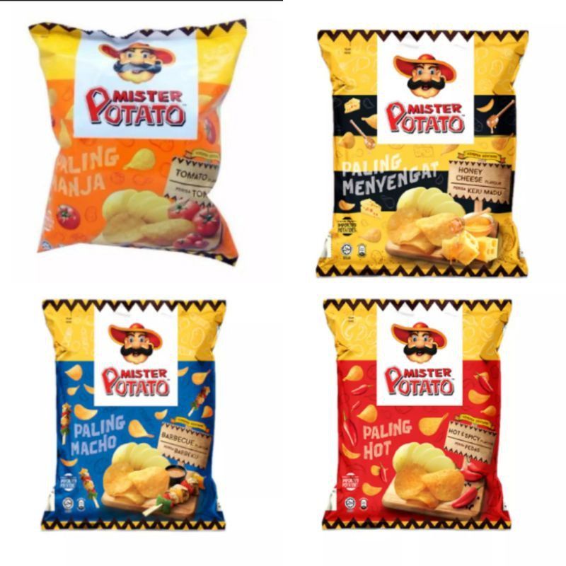 [PRE ORDER] Mr Potato Chips Jumbo Pack 150gr - Malaysia