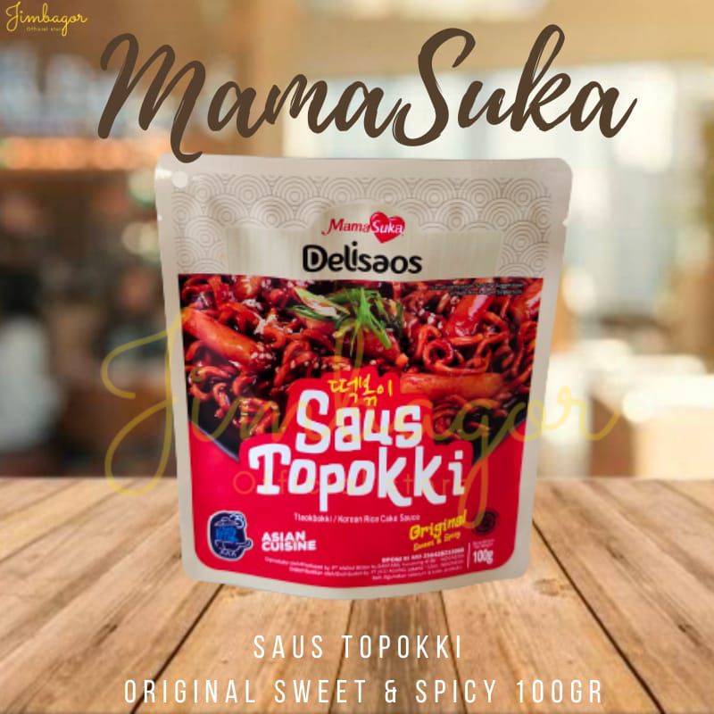 

SAUS TOPOKKI ORIGINAL SWEET&SPICY 100GR MAMASUKA DELISAOS TTEOKBOKKI KOREAN RICE CAKE SAUCE