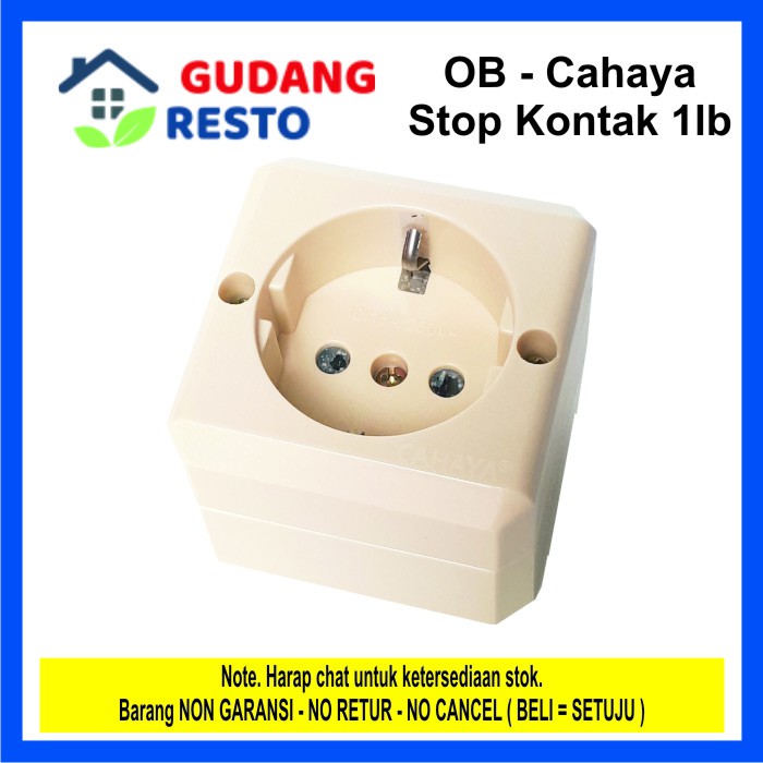 Stop Kontak LISTRIK / Colokan OB / Outbow Cahaya 1 lb / LUBANG SC 721 / SC 204 BAGUS HEMAT MURAH KUAT SC721 SC204 DINDING TEMPEL GANTUNG