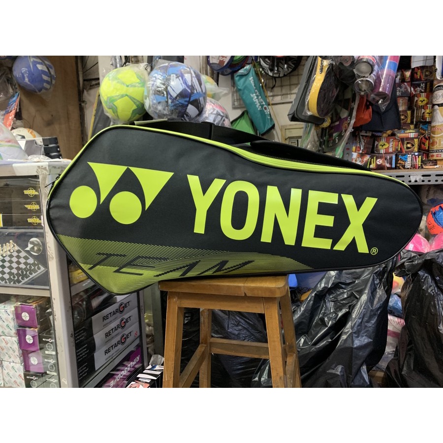 Tas raket badminton YONEX BA42126EX TEAM RACQUET BAG ORIGINAL-BLACK