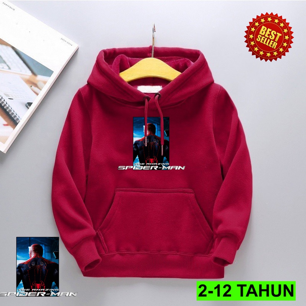 SWEATER hoodie anak usia 2 3 4 5 6 7 8 9 10 11 12 tahun jakey switer anak laki laki perempuan