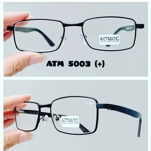 Kacamata baca plus (+) frame besi pria dan wanita