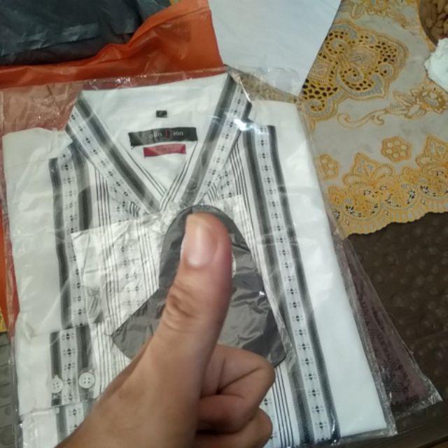 Kemeja Batik Pria Lengan Panjang Keren Model Slimfit Pas Body Merk Asli Luigi Batani Asli