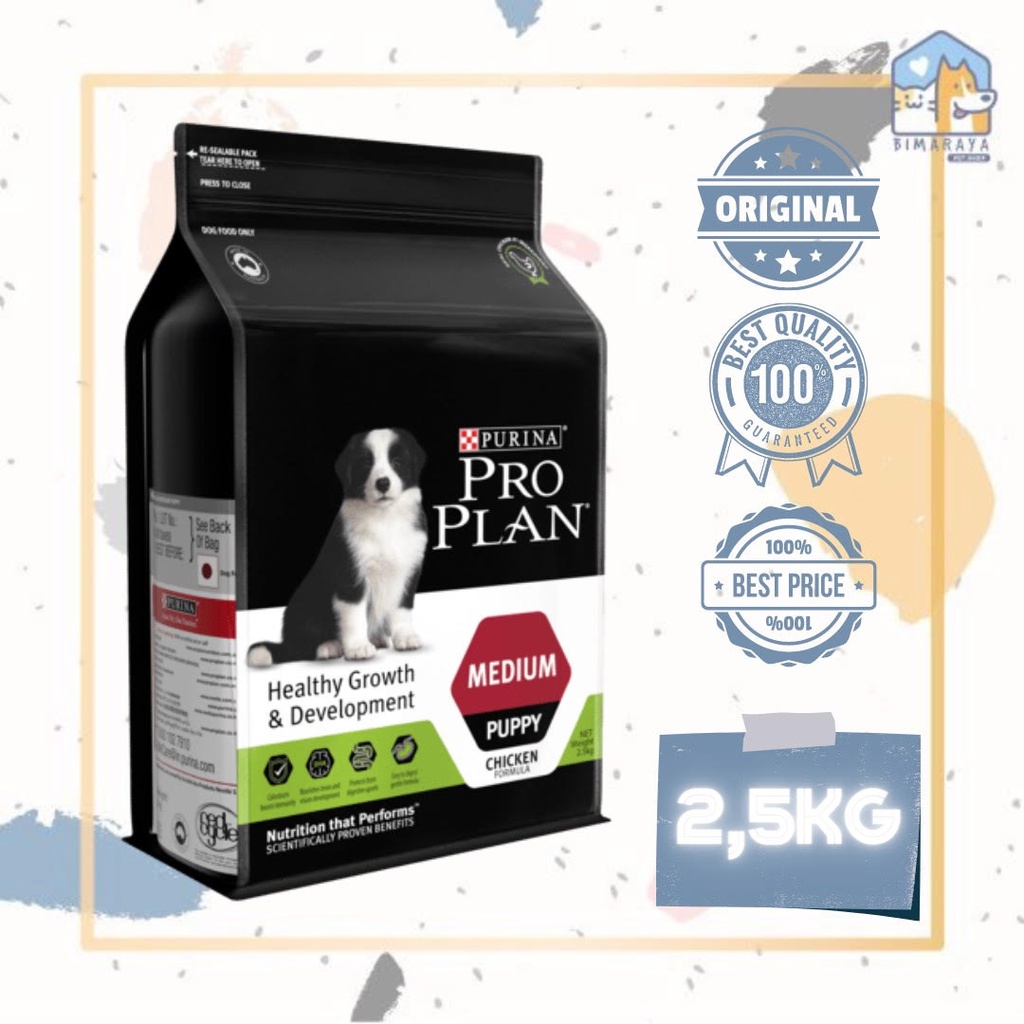 PROPLAN PUPPY MEDIUM CHICKEN 2,5KG FRESHPACK