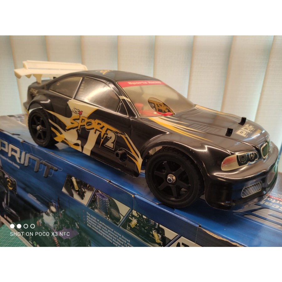 RC Engine Heng Long HL Sprint 3850-1 Nitro Rally Touring On road BMW 1/10 Dual SPEED 4WD Sedan