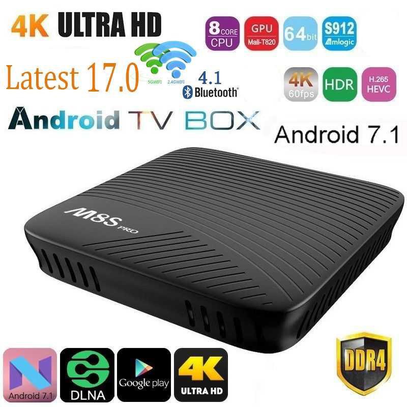 PROMO - M8S Pro Smart TV Box 4K Android 7.1 Amlogic S912 2GB 16GB