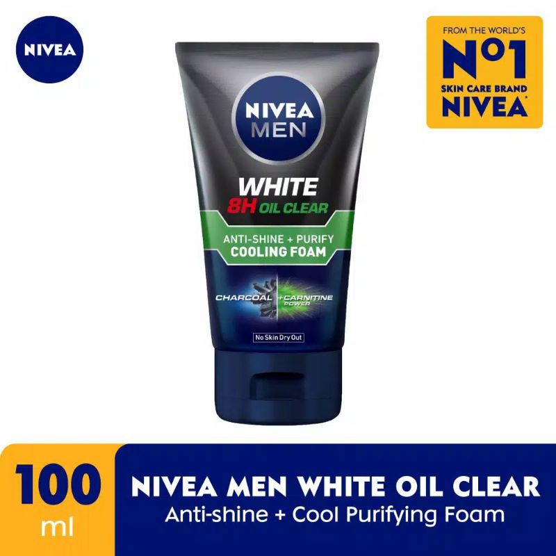 Nivea Men White Oil Clear Cooling Foam 100ml