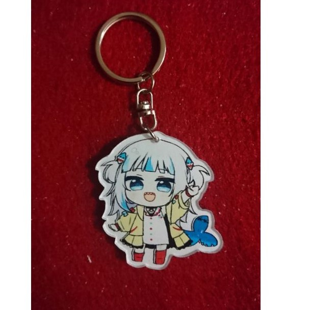Gantungan Kunci Keychain Gawr Gura Hololive
