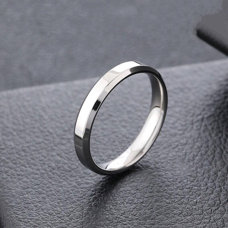 Cincin Korea gaya sederhana glossy beberapa cincin sepasang titanium baja beberapa cincin ornamen st