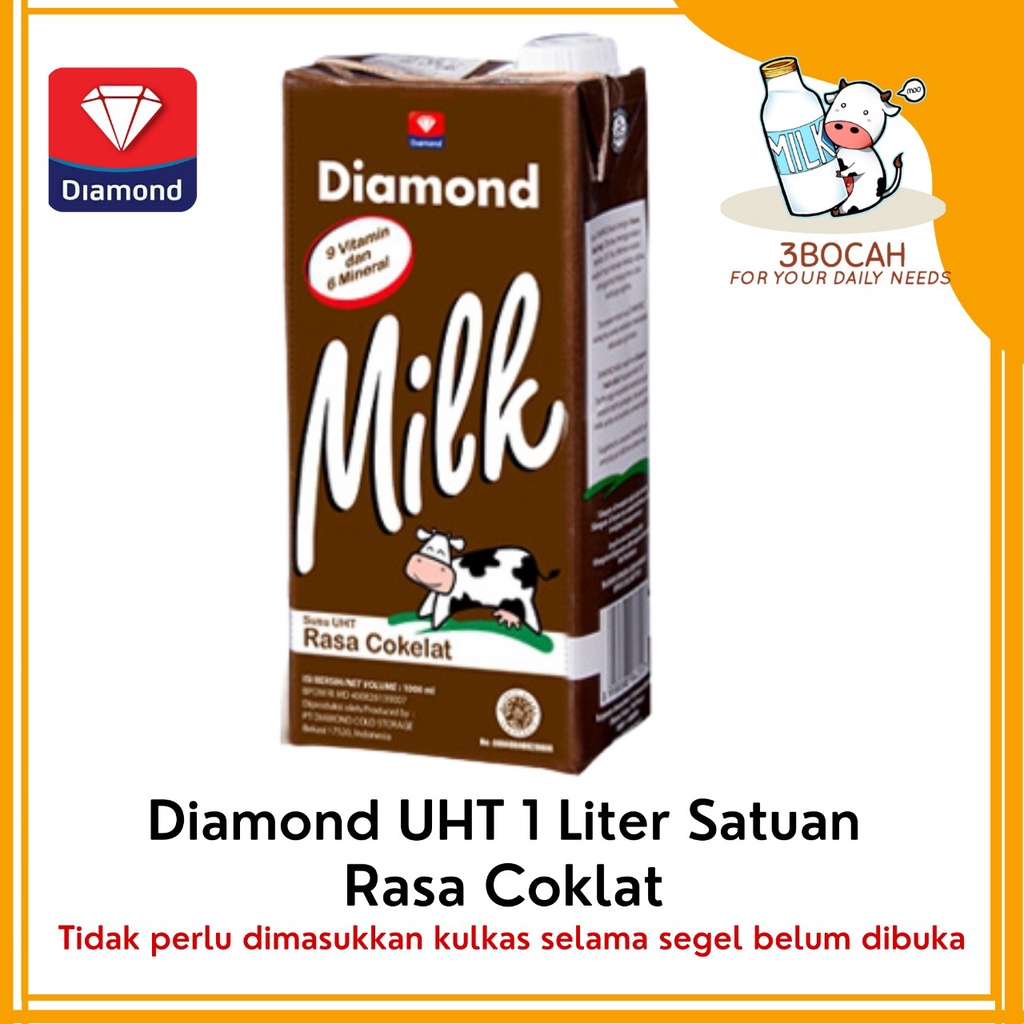 

Diamond UHT 1 liter - coklat. Dijamin expired lama