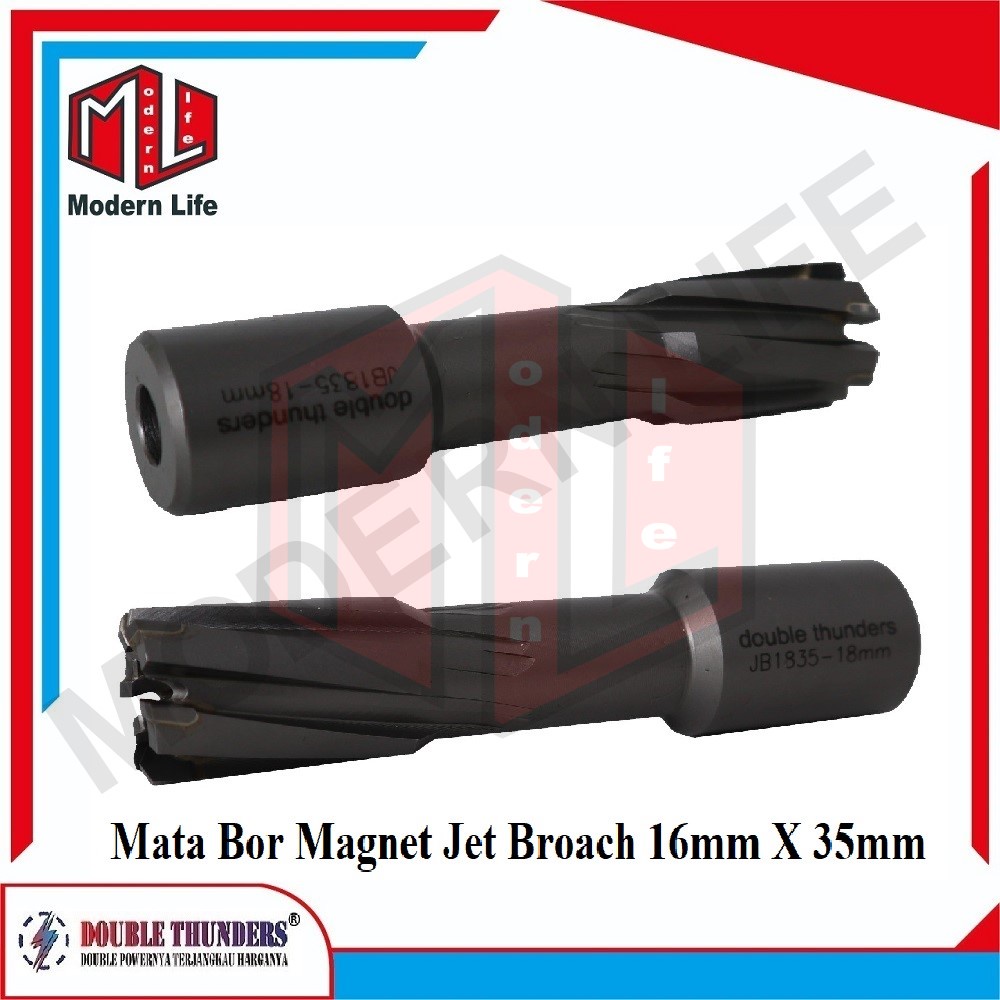 Mata Bor Magnet Jet Broach Jetbroach TCT Cutter 16mm X 35mm ORIGINAL