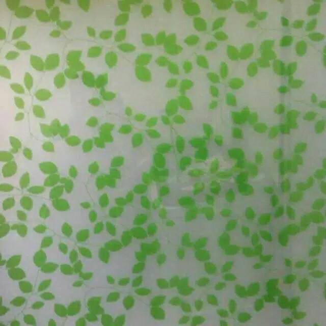 Stiker kaca motif daun