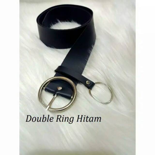 Ikat pinggang wanita ring belt / gesper / sabuk ring silver BAHAN TEBAL