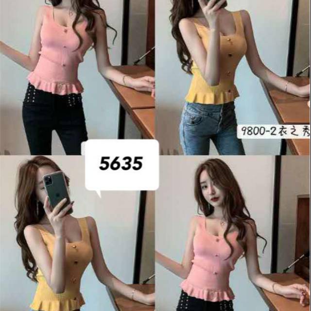 Teng top rajut 5635