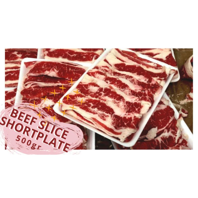 DAGING BEEF SLICE SHORTPLATE 500 gr