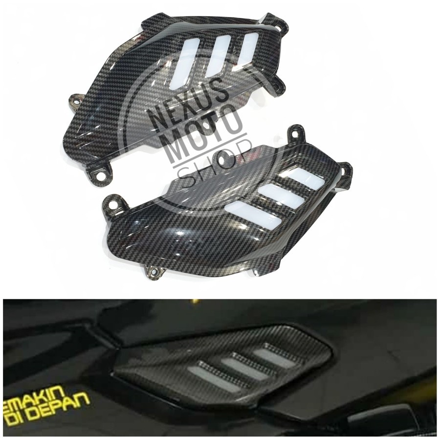 cover pijakan body nmax cover side nmax tutup pijakan body karbon nmax