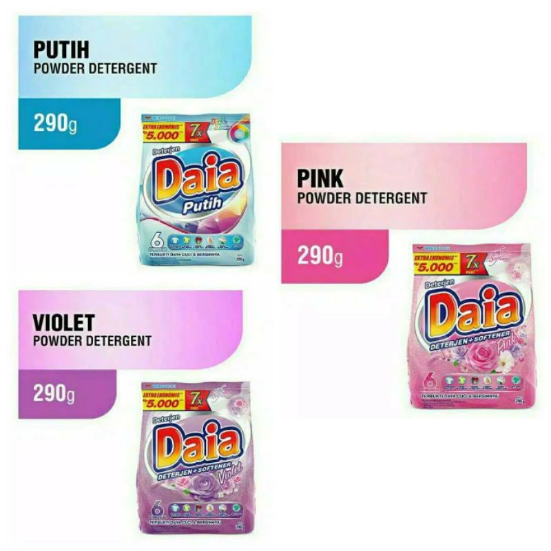 DAIA Detergen Bubuk Softener / DAIA Detergen Bubuk / Detergen Daia