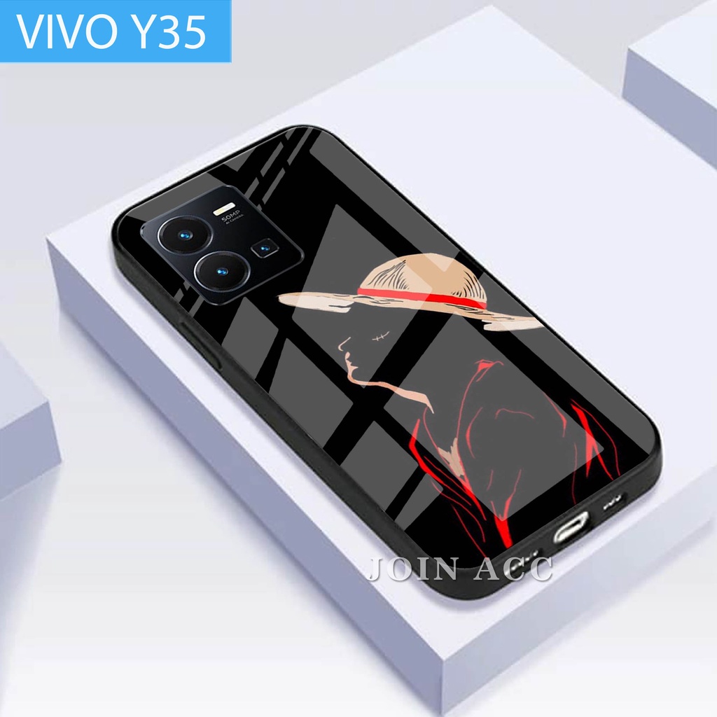 [A09] SoftCase Glass Kaca Vivo Y35 / Case Vivo Y35 / Casing Handphone Vivo Y35 / Case Vivo Y35