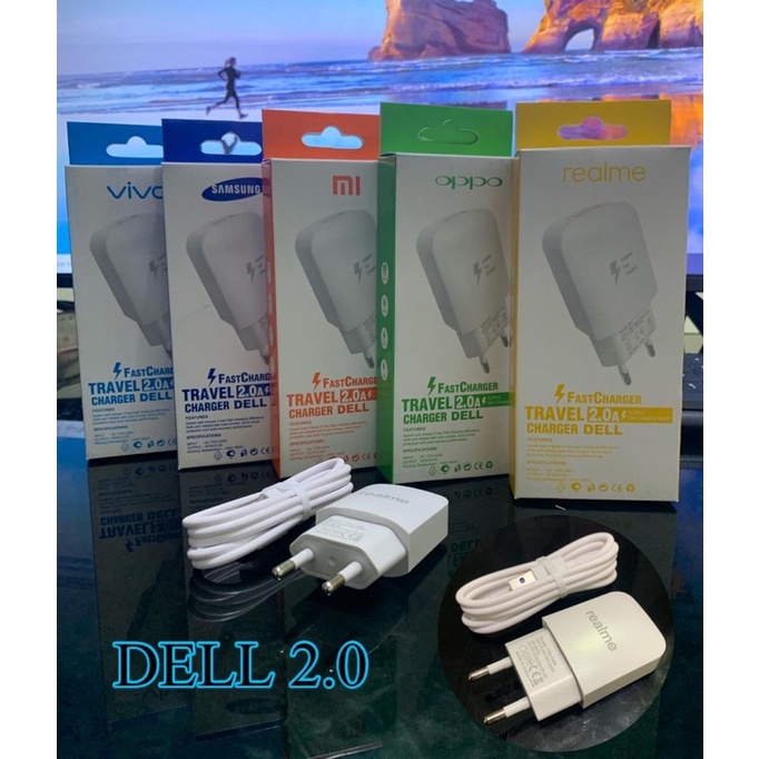 CHARGER DELL 2.4A SINGLE PORT TC DELL REAL 1.5A BRANDED IMPORT CAS MURAH BAGUS