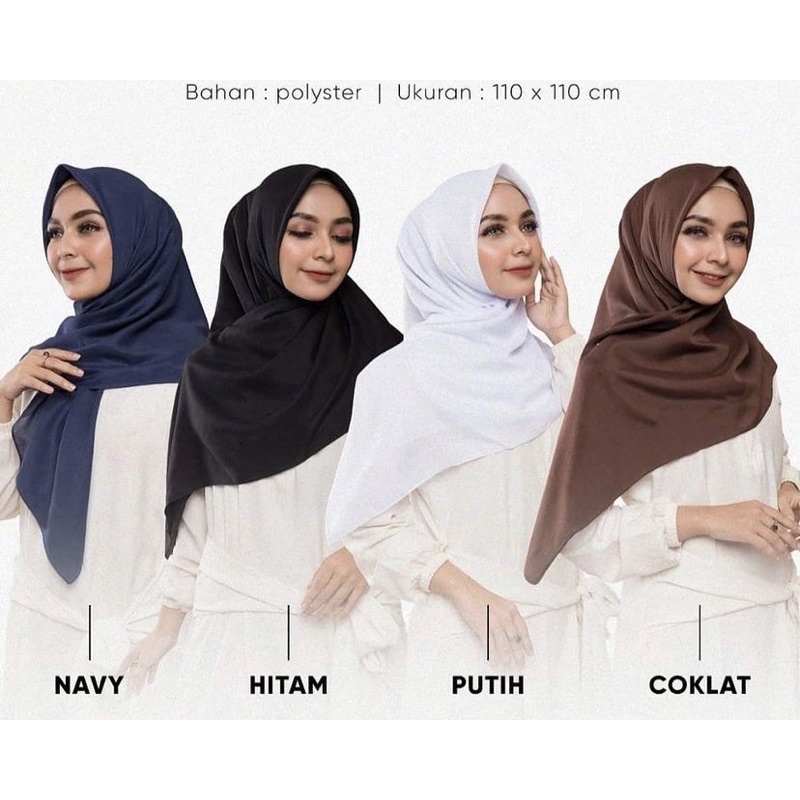 Jilbab Segiempat Saudia Jahit Tepi Neci