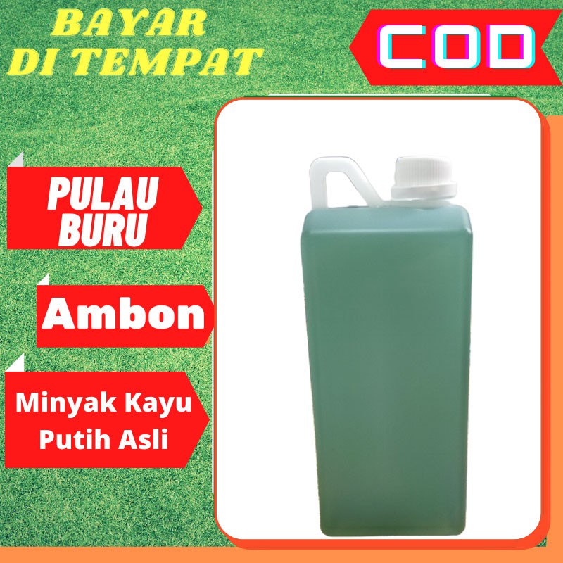 Minyak Kayu Putih ASLI Pulau Buru_Ambon 1 Liter-1000ML