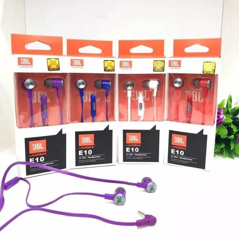 Headset J E10 Mega Bass Handsfree J E10 Mega Bass Earphone J E10 Mega Bass