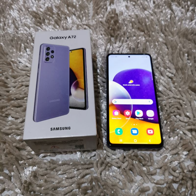 Samsung A72 Ram 8 128GB Fulset Garansi Resmi