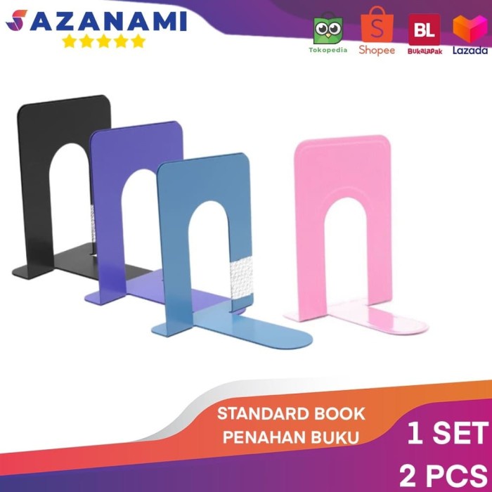 

Hari Ini Penahan Buku Standard Book Sandaran Buku Pembatas Buku 1 Set 2Pcs Berkualitas