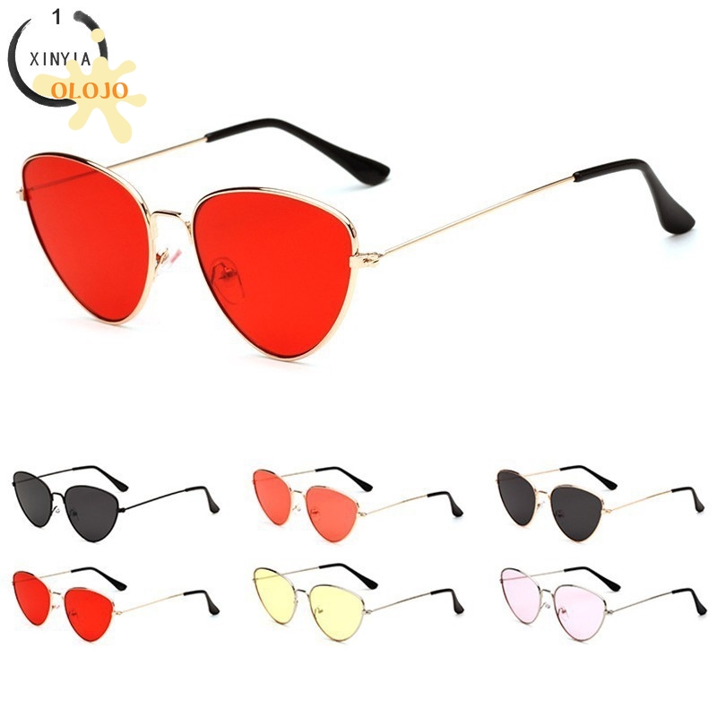 ✨Bayar di Tempat✨ Kacamata Hitam Wanita Model Retro Cat Eye Sunglasses Women UV400 Protection