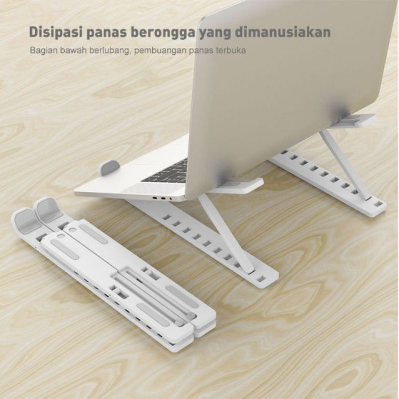 Dudukan laptop stand laptop dudukan tablet lipat bahan kuat pasar murah