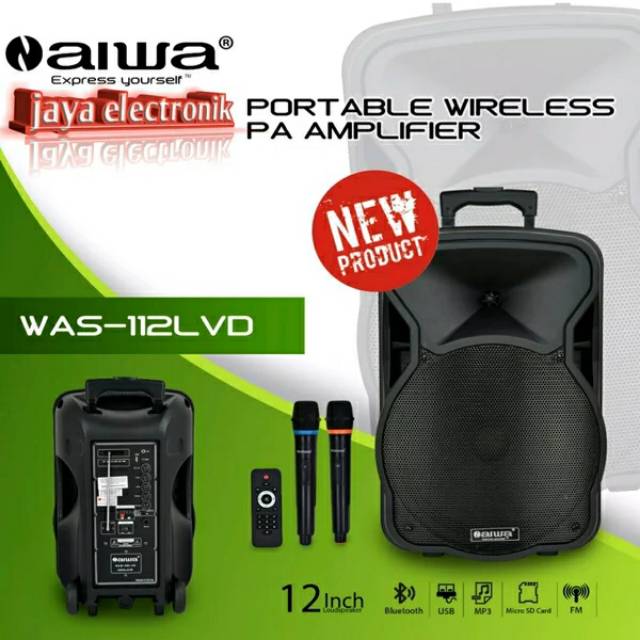 SPEAKER PORTABLE AIWA WAS 112 LVD BLUETOOTH