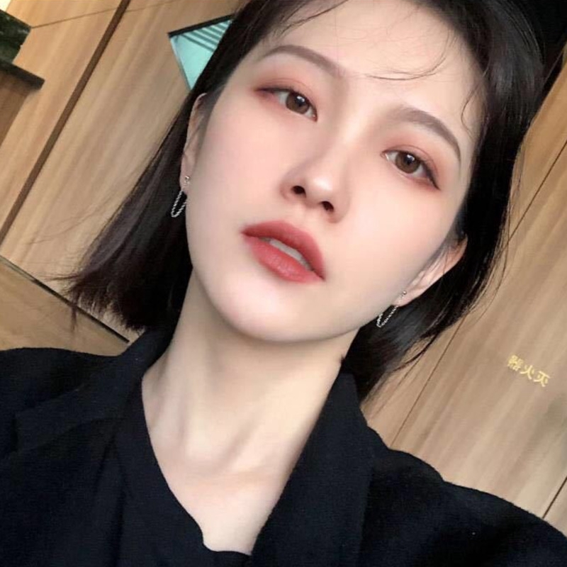 19147 Anting Tusuk Model Rantai Warna Silver Gaya Harbor untuk Wanita