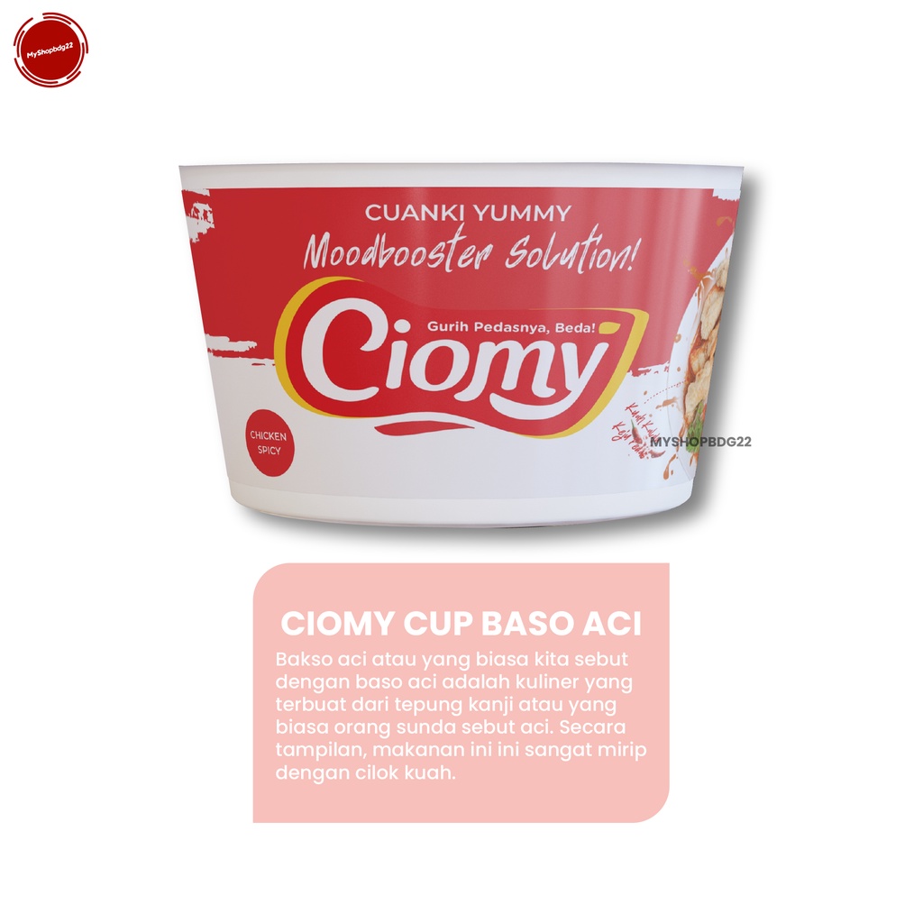 Ciomy Cup Baso Aci / Baso Aci Non MSG