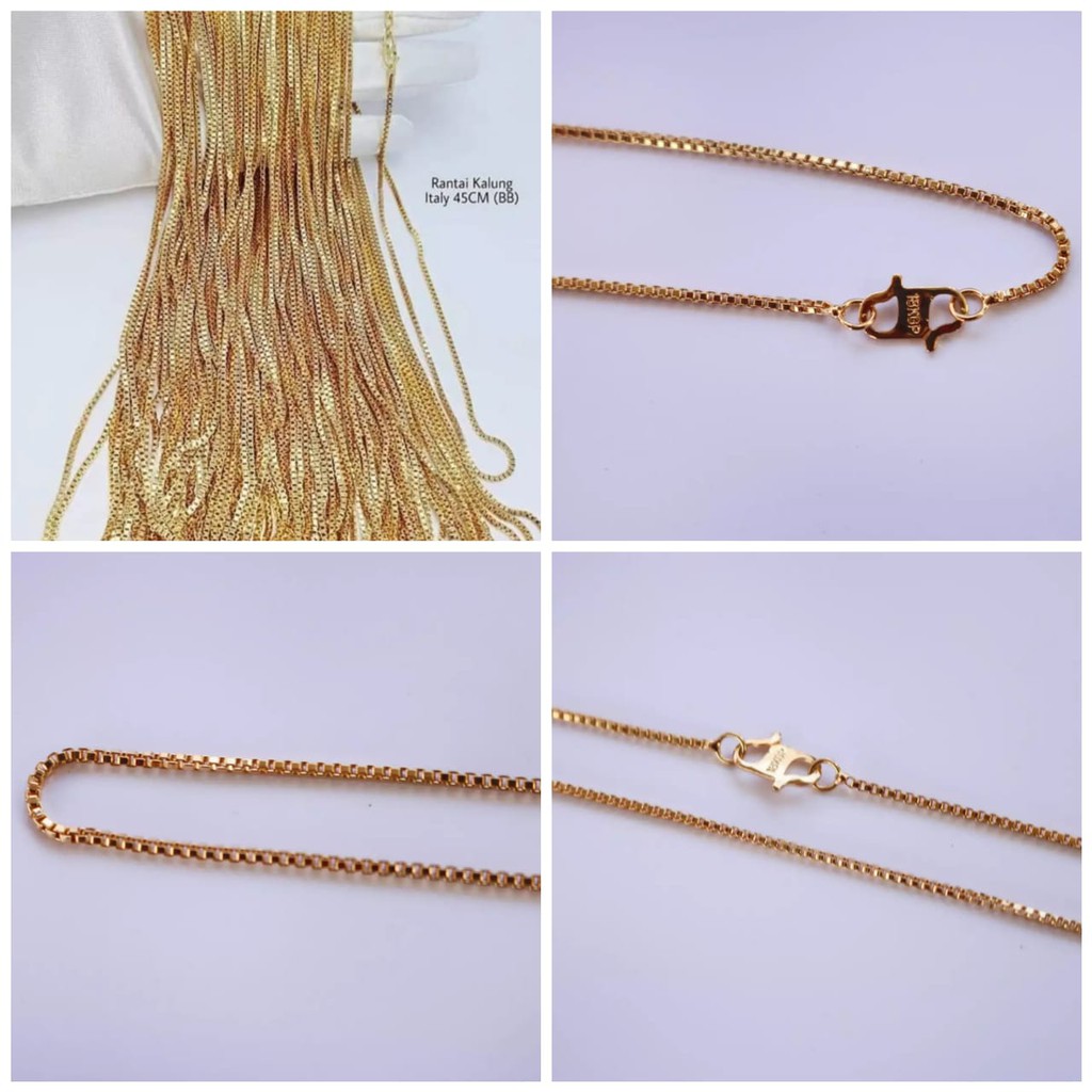 Kalung Itali New Ada BESAR&lt;SEDANG&lt;TIPIS (COD)